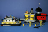 3 CUSTOM LEGO SETS (863 pcs): 23 RETIRED RARE MINIFIGURES (AQUAZONE ALPHA TEAM ATLANTIS 1995-2002): MISSION DEEP SEA, PONTOON BOAT HOVERCRAFT, 2 RESEARCH STATIONS ON STILTS, OCEAN SKY, AQUATIC LIFE, STINGRAY, GIANT SQUID, MULTIPLE ACCESSORIES (KIT 15)
