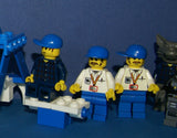 9 RARE LEGO STUDIO MONSTERS & SPORTS & BATMAN MINIFIGURES FROM STUDIO GRAVITY GAMES, PLUS 2 CUSTOM BUILDS: RACE BOAT & PICNIC SET (96pcs) KIT ITEM 67 (FROM YEARS 2000-2010)