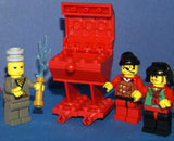 1998-2009 VERY RARE RETIRED LEGO MFS: 11 HARD TO FIND NINJAS CAS049, CAS050, CAS052, CAS053, CAS054 & SAMURAI CAS055 MINIFIGURES WITH ACCESSORIES, 3 BUILDS: AIRBOAT, BARBECUE, CHINATOWN GATEWAY (131 PCS) KIT 62