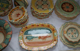 ON SPECIAL! NEIMAN MARCUS STUNNING UNIQUE HORCHOW MEDICI 10 DINNER PLATES HAND PAINTED IN ITALY