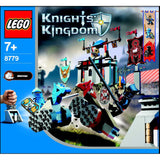 LEGO KNIGHTS KINGDOM II: 8779 CASTLE GRAND TOURNAMENT YEAR 2004 WITH MINIFIGURES, ACCESSORIES  & INSTRUCTION MANUAL - NO BOX: WAS A STORE DISPLAY. BUILDS IN GREAT CONDITION. MORE THAN 312 PCS