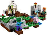 NOW RARE RETIRED LEGO MINECRAFT: The Iron Golem WITH 3 MINIFIGURES GOLEM, ALEX & ZOMBIE, BABY PIG,  TOOLS, ACCESSORIES, 21123, Age 6-12 (208 PIECES) YEAR 2016 COMPLETE, BOX & BOOKLETS INCLUDED.