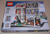 NEW IN SEALED BOX: RETIRED, NOW RARE, COLLECTOR LEGO KIT: PET SHOP SET (KIT 10218)  PERFECT GIFT. 2032 PIECES, 4 MINIFIGURES, DOG, CAT, PARROTS, GOLD FISH TANK, BIRD HOUSE. 10"X10,5" YEAR 2010 MODULAR BUILDING