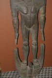 Authentic Suspension Hook Carving Figure Iatmul Tribe Sepik 50" Hand carved 30A2