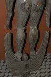 Authentic Suspension Hook Carving Figure Iatmul Tribe Sepik 50" Hand carved 30A2