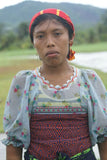 Kuna Indian Folk Art Textile Blouse Mola from San Blas Islands, Panama. Hand stitched Applique Art: Squirrel Motif (1B)