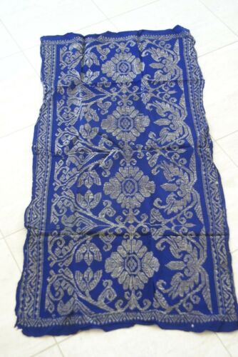 Museum Quality Old Brocade Damask Wedding Sarung Songket Textile Embroidery 43
