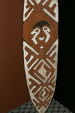 Papua Gulf Ritual Spirit Polychrome geometric Gope Board Trophy Shield Art A26