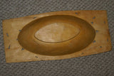 STUNNING 1 OF A KIND HAND CARVED KWILA WOOD MUSEUM MASTERPIECE SERVING PLATTER DISH BOWL WITH MOTHER OF PEARL INSERTS & DELICATE LACY BORDERS RENOWNED TRIBAL SCULPTOR TROBRIAND ISLANDS MELANESIA SOUTH PACIFIC COLLECTOR DESIGNER 2A102 19.5 x 9"x 2.75"