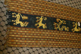 Antique Handspun Hand woven Timor Warp Ikat Tapestry (53" x 20") Made with Handspun Cotton Dyed with Vegetable Dyes. Adorned with Animal Motifs (IRS49) intricate detailed weaving Bride Price Textile