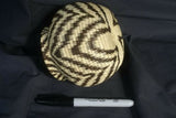 Colorful Highly Collectible & Unique American Indian Wounaan Hösig Di Tightly Woven basket Geometric Earthtones Zigzag Motif 300A2 DARIEN RAINFOREST JUNGLE PANAMA MUSEUM QUALITY MINUTE MINUSCULE WEAVE