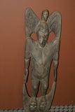 3 Ft + Authentic Suspension Hook Ancestor Figure Iatmul Tribe Sepik Hand carved