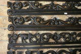 UNIQUE INTRICATELY HAND CARVED ORNATE WOOD HANGER 27” LONG (ROD, RACK) USED TO DISPLAY RARE OR PRECIOUS TEXTILES ON THE WALL, SUPERB BAS RELIEF CHOICE BETWEEN 2 LACY FOLIAGE VINES & FLOWER MOTIF ITEM 281 OR 282 COLLECTOR DECORATOR DESIGNER WALL ART