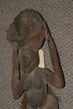 Aibom Meri Statue Handcarved Coal Carrier Japandai Oceanic Art Papua Guinea 32A6