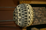 Colorful Highly Collectible & Unique (DARIEN RAINFOREST ART, PANAMA) BLACK & WHITE INTENSE GEOMETRIC MOTIF Authentic Wounaan Indian Hösig Di RENOWN ARTIST LOUISA BASKET 300A21 MUSEUM QUALITY INTRICATE MINUSCULE WEAVE DESIGNER COLLECTOR DECOR
