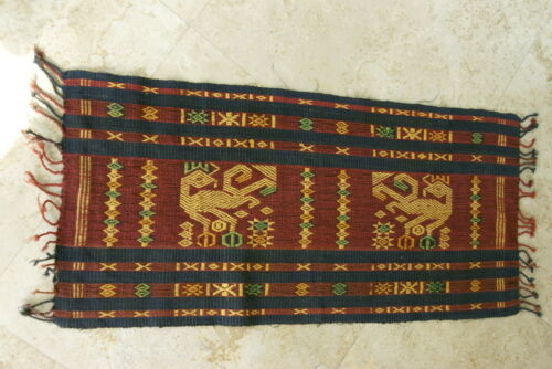 Unique Hand Woven Ceremonial Hinggi Sumba Songket Ikat Textile (33