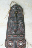 Kaningara Ancestral Hand carved Polychrome Shaman Spirit Mask Sepik Guinea A18 .