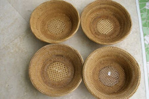 done Old Large Asian Tribal Weaver Basket Sumbawa Island Rattan Detailed Collectible
