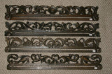 UNIQUE INTRICATELY HAND CARVED ORNATE WOOD HANGER 27” LONG (ROD, RACK) USED TO DISPLAY RARE OR PRECIOUS TEXTILES ON THE WALL, SUPERB BAS RELIEF LACY MOTIFS OF FOLIAGE VINES & FLOWERS COLLECTOR DESIGNER DECORATOR WALL DÉCOR ITEM 267