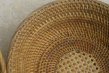 done Old Large Asian Tribal Weaver Basket Sumbawa Island Rattan Detailed Collectible