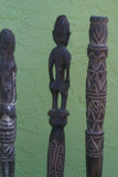 Choice between 3 Rare Vintage Decorative Wood Hand Carved Artisan Tools with Stands, Indonesia. Used for the Betel Nut Habit and other needs, rare paraphernalia.