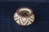 Colorful Highly Collectible & Unique American Indian Hand Woven Artist Star ZigZag Motif Art Basket 300A10 DARIEN RAINFOREST PANAMA MUSEUM QUALITY INTRICATE MINUTE TIGHT WEAVE