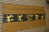 Antique Handspun Hand woven Timor Warp Ikat Tapestry (53" x 20") Made with Handspun Cotton Dyed with Vegetable Dyes. Adorned with Animal Motifs (IRS49) intricate detailed weaving Bride Price Textile