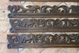 UNIQUE INTRICATELY HAND CARVED ORNATE WOOD HANGER 32” (ROD, RACK) USED TO DISPLAY RARE OR PRECIOUS TEXTILES ON THE WALL, SUPERB BAS RELIEF CHOICE BETWEEN 6 LACY MOTIFS:  FOLIAGE WITH BIRDS FISH OR ELEPHANTS DESIGNER WALL DÉCOR 3035 TO 3040