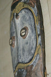 Iatmul Hand carved Polychrome Pigments Savi Gable Mask Korogo Sepik Guinea 12A1