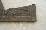 EXTREMELY RARE SOUTH PACIFIC  OCEANIC ART  PROW BOARD TABUYA WAVE SPLITTER FROM SEAFARING CANOE, TROBRIAND ISLANDS MELANESIA PNG. HAND CARVED WOOD CIRCA 1950 SUCH ARE SEEN IN MUSEUMS DISPLAYING ARTIFACTS FROM REMOTE  CULTURES DESIGNER  COLLECTOR TAB12