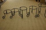 3 STURDY ELEGANT CUSTOM MADE HANDCRAFTED BLACK METAL STANDS TO DISPLAY & INHANCE  ART BASKET POTTERY VASE COLLECTIBLE ETC…  MANY SIZES AVAILABLE (WE CARRY LARGE ONES FOR BASE OF TABLE TOPS) DECORATOR DESIGNER COLLECTOR DESIGN HOME DÉCOR TERRIFIC VALUE