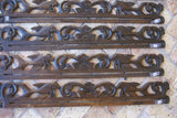 UNIQUE INTRICATELY HAND CARVED ORNATE WOOD HANGER 31” LONG (ROD, RACK) USED TO DISPLAY RARE OR PRECIOUS TEXTILES ON THE WALL, SUPERB BAS RELIEF CHOICE BETWEEN 6 LACY WAVES & DOLPHIN MOTIF ITEM 3008, 09,10,11,12 OR 1013 COLLECTOR DESIGNER ART