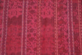 Bali Hand spun Hand woven Cotton Unique Thick Warm Ikat Textile with gorgeous Intricate Geometric Motifs Perfect: 3 tones of Hot Pink  80" x 45" Home décor Collector Designer Collection Great Buy elegant with fringes