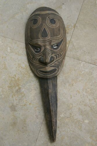 Original Iatmul Hand carved Polychrome Big Man Debate Dagger Sepik Papua Guinea