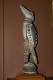 Old Rare Polychrome Tribal Cult Yamuk Bird Kingfisher Spirit Figure Sepik 31A18