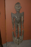 Authentic Suspension Hook Carving Figure Iatmul Tribe Sepik 50" Hand carved 30A2