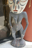 5 Ft Rare Hand carved Tiki Tambaran Spirit Savi Statue Totem Sepik Art PNG 36A1
