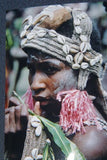 Aibom Meri Bridal Statue Hand carved Rare Human hair Japandai New Guinea 32A0
