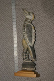 Old Rare Polychrome Tribal Cult Yamuk Bird Kingfisher Spirit Figure Sepik 31A18