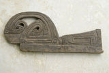 EXTREMELY RARE SOUTH PACIFIC  OCEANIC ART  PROW BOARD TABUYA WAVE SPLITTER FROM SEAFARING CANOE, TROBRIAND ISLANDS MELANESIA PNG. HAND CARVED WOOD CIRCA 1950 SUCH ARE SEEN IN MUSEUMS DISPLAYING ARTIFACTS FROM REMOTE  CULTURES DESIGNER  COLLECTOR TAB12