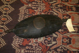 South Pacific Art, Old rare large Ceremonia hand carved Ramu wooden Platter once used during initiations to serve Sago & grub collected on the Ramu River, Collectible oceanic art, Papua New Guinea, 60A5, 30"x11"