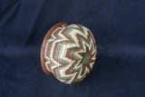 Colorful Highly Collectible from the DARIEN RAINFOREST, PANAMA, MUSEUM QUALITY INTRICATE with MINUSCULE WEAVING Unique Renown American Indian Artist Earthtone Tight Minuscule Weave Star Motif Basket 300A7