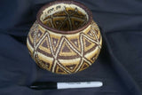 Colorful Highly Collectible & Unique (DARIEN RAINFOREST ART, PANAMA) MUSEUM QUALITY INTRICATE MINUSCULE WEAVING Unique American Indian Art Tight Weave Finest geometric Earthtones Basket 300A14 DESIGNER COLLECTIBLE