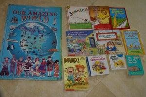 done *8 Classic Greatest Children books & Rare Big Amazing World Earth Giant Book ++