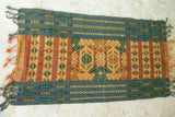 2 Hand woven Sumba Songket Hinggi Collector Ikat Textiles, 1 FREE WITH 1: SR56 (31" x 14") WITH FREE SR 77 (32" x 15” ) Made with Handspun Cotton Dyed with Natural Pigments. Adorned with intense minute geometric TRADITIONAL motifs Indonesia Bride Price