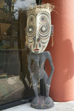 5 Ft Rare Hand carved Tiki Tambaran Spirit Savi Statue Totem Sepik Art PNG 36A1