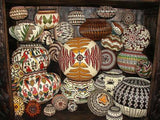 Colorful Highly Collectible & Unique (DARIEN RAINFOREST ART, PANAMA) MUSEUM QUALITY with INTRICATE MINUSCULE WEAVE American Indian Wounaan Hösig Di Basket Finest Artist Diamond Motif 300A28 DESIGNER COLLECTOR DECOR ART
