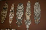 33" Old Palembei Iatmul Sepik Ancestor Polychrome Carved Tribal Food Hook 12A0A