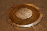 STUNNING ONE OF A KIND HAND CARVED ROSEWOOD MUSEUM MASTERPIECE SERVING PLATTER DISH BOWL WITH MOTHER OF PEARL TEAR INSERTS & DELICATE LACY BORDER RENOWNED SCULPTOR REMOTE TROBRIAND ISLANDS MELANESIA SOUTH PACIFIC  KULA RING COLLECTOR DESIGNER 2A1