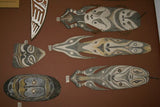 SOLD Yentchen Sepik Tribe Gable Wood Carving Sculpture Polychrome Ancestor Mask 12A0D